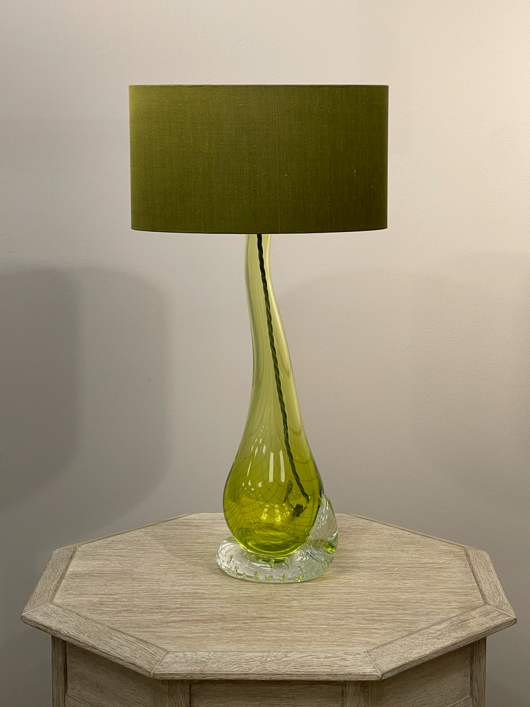 Swan Olive Table Lamp