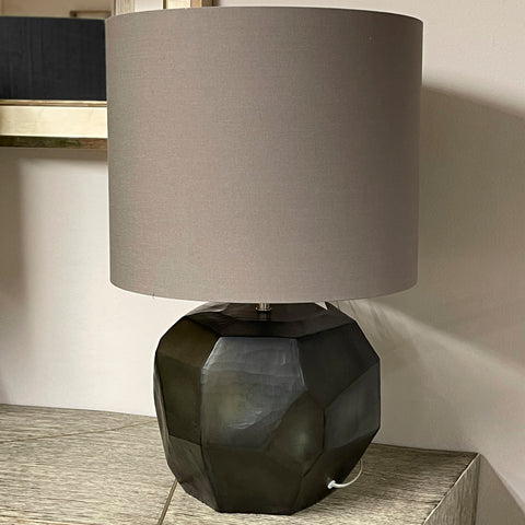 Cubistic Round Table Lamp & Shade